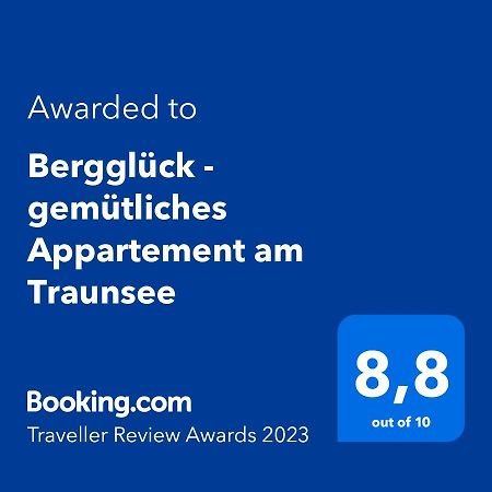 Bergglück - gemütliches Appartement am Traunsee Altmünster Exterior foto